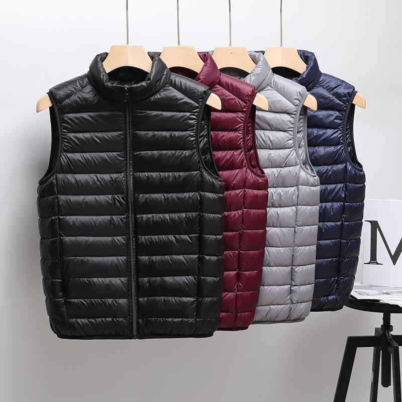 ベスト メンズ 冬 中綿 軽量 薄手 スタンドカラー 立ち襟 ベーシック スリムフィット カジュアル アウター 無地 ポリエステル グレー ブラック ワインレッド ネイビー