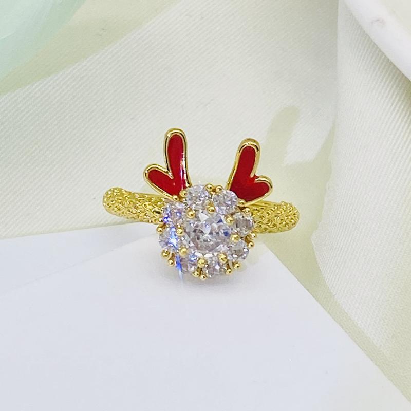 リング 男女兼用 辰モチーフ 龍 竜 回転式 躍動感 オープンリング フリーサイズ サイズ調整可能 赤色 ..