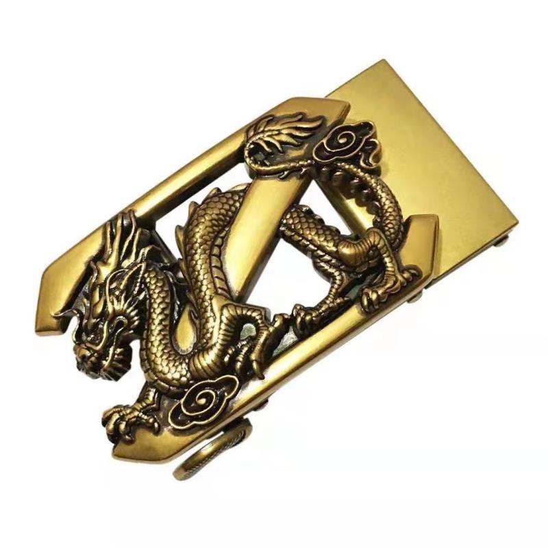 ベルトバックル メンズ 男性用 無段階調整 オートロック 亜鉛合金製 高級感 龍 狼 獅子 虎 鷹 蛇 動物..
