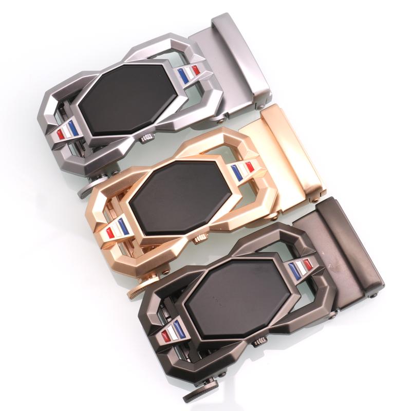 ベルト バックル メンズ 男性用 亜鉛合金 電着塗装 オートロック式 長方形 カジュアル ビジネス 普段使..