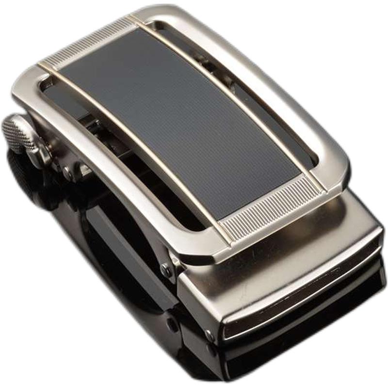 ベルト バックル メンズ 男性用 高級感 シンプル オートロック式 無段階調整 自動調整 鏡面仕上げ ビジ..