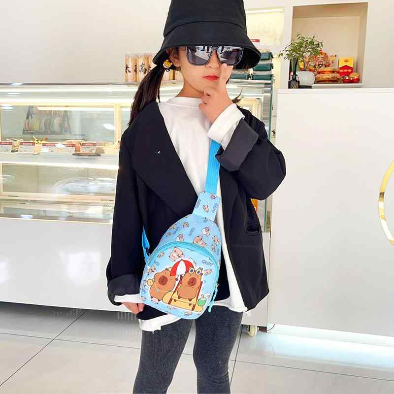 バッグ キッズ 子供用 男の子 女の子 ボディバッグ ショルダーバッグ ポシェット カピバラ かわいい カ..