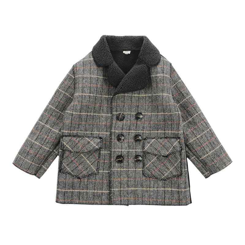 コート 男の子 キッズ メルトン ウール ミドル丈 ハーフ丈 テーラードカラー ダブルボタン ボア裏地 裏起毛 厚手 防寒 あったか 暖かい 冬用 カジュアル ...