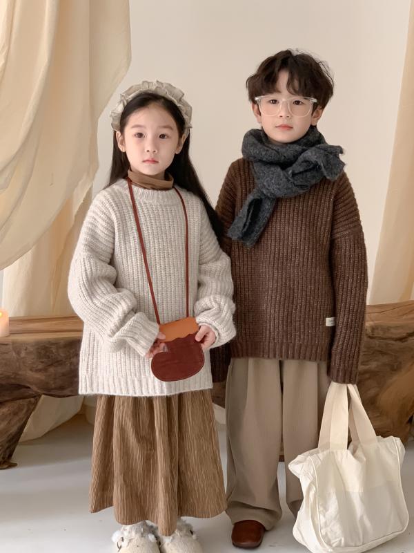 ニット キッズ 男の子 女の子 男女兼用 プルオーバー セーター かわいい 韓国ファッション オルチャン..