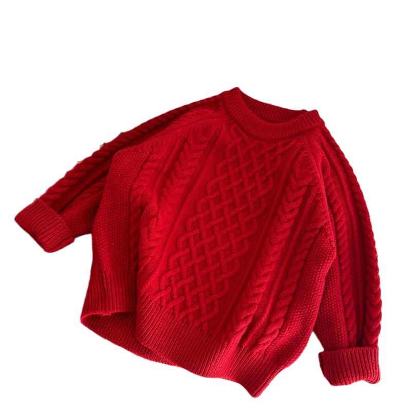 セーター キッズ 子供服 男の子 女の子 男女兼用 韓国風 カジュアル プルオーバー ケーブル編み アラン..