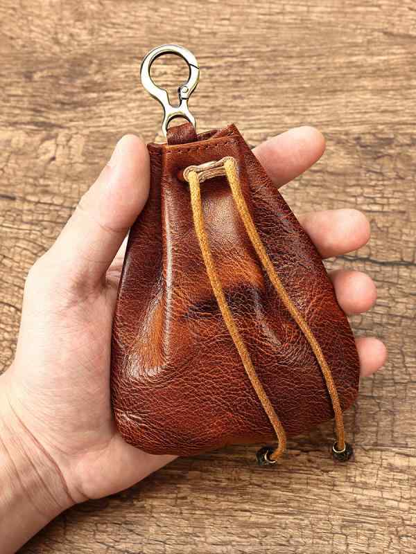 零銭入れ コインケース 小銭入れ メンズ レディース 欧米 レトロ クラシック 本革 牛革 レザー 巾着型 ..