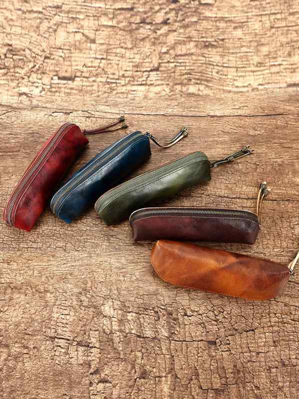 小銭入れ メンズ レディース 本革 トップグレイン牛革 レトロ クラシック ファスナー ウォレット カー..