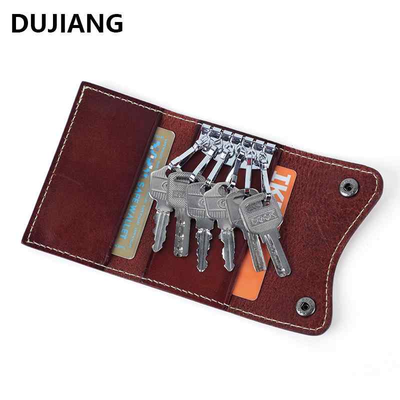 キーケース カードケース メンズ レディース 本革 牛革 ヌメ革 植物タンニン鞣し 大容量 多機能 スナッ..