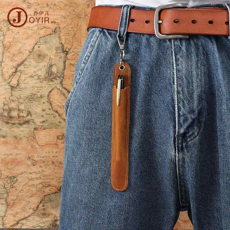 ペンケース メンズ レディース 本革 牛革 クレイジーホースレザー シンプル スリム 万年筆保護 筆記具 ..