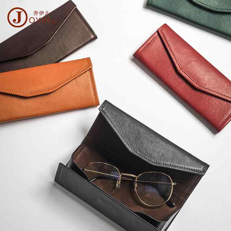 眼鏡ケース 本革 折りたたみ式 牛革 レザー レトロ 高級感 個性的 サングラス メガネ 墨眼鏡 収納ボッ..