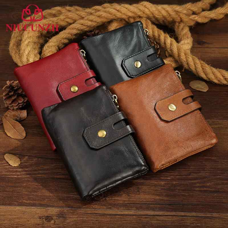 財布 メンズ 牛革 オイルワックスレザー 本革 二つ折り 短財布 ウォレット スキミング防止 RFID ファス..