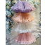チュチュ スカート キッズ 女の子 子供服 夏 メッシュ ピンク 紫 白 チュール 衣装
