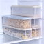 パスタケース 乾麺 食品 保存 収納 ボックス 大容量 密閉 透明 冷蔵庫 キッチン プラスチック 青 緑 カーキ