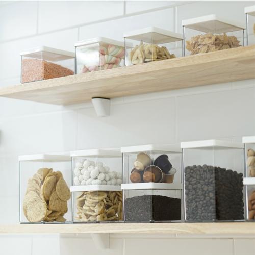 パスタケース 乾麺 食品 保存 収納 ボックス 大容量 密閉 透明 冷蔵庫 キッチン 鮮度 保持 白