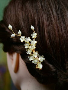 かんざし レディース ヘアアクセサリー 髪飾り パール 桜 クリップ チャイナ 頭飾り アンティーク 和服 アクセサリー