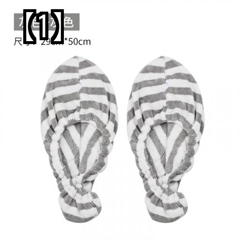 タオルキャップ 乾いた髪 キャップ 2 パック 女性 吸収性 速乾 ヘア タオル ヘッド スカーフ