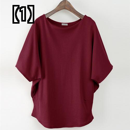 レディース トップス ファッション カジュアル 女性 服 春 夏 半袖 ゆったり シャツ 大きいサイズ 無地のサムネイル