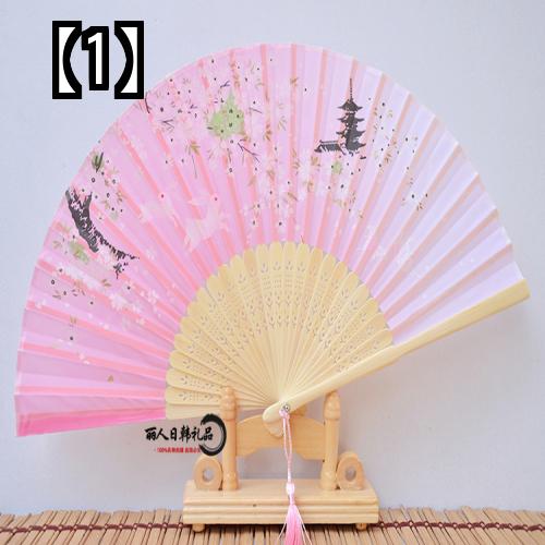扇子 おしゃれ 夏 レトロ うちわ 和風小物 折りたたみ ポータブル ファン 古典的 携帯用 持運び 中国風 小道具 絹 布 女性 クラフト 贈り物