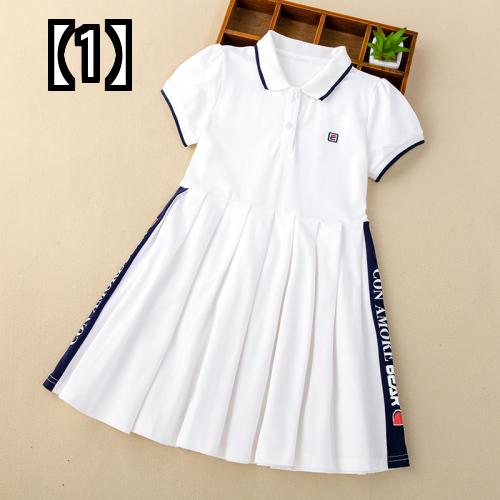 ゴルフウェア 快適 スポーツ レジャー 子供 夏 女の子 半袖 通気性 速乾