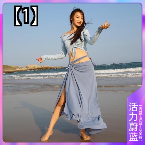 ベリーダンス 衣装 レディース ファッション レッスン着 ダンサー 練習 スーツ 秋 冬 長袖 エプロン ダンス 女性 初心者