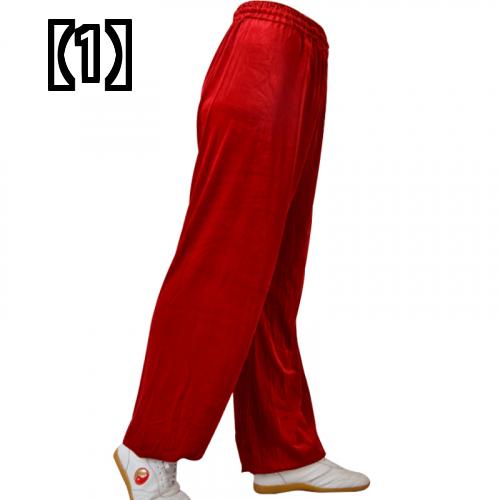 カンフー着 パンツ 太極衣 体操 武術着 太極拳 スーツ ゆったり 快適 運動着 トレーニング ウェア パンツ 秋冬 ベルベット 厚手 男女 武道 訓練