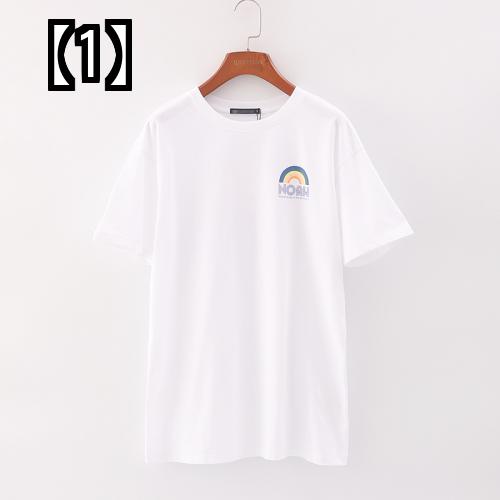 女性用 半袖 Tシャツ トップス 綿 2022年 夏 新作 ゆったり プリント コットン 【1】白 / XS【1】白 / S【1】白 / M【1】白 / L【1】白 / M /（傷）【1】白 / L /（傷）【1】白 / S /（）【1】白 / XS /（傷）