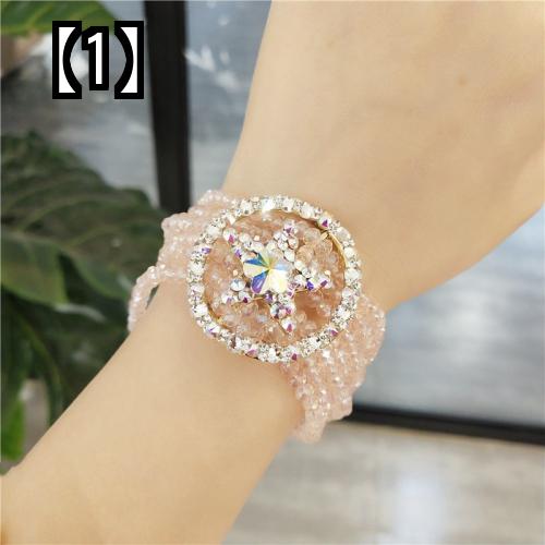 ヘアゴム レディース ファッション ラインストーン ブレスレット デュアル ヘア リング ラバー バンド ワイド ロープ ヘッド ドレス アクセサリー スモール フレッシュ シンプル