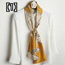 スカーフ おしゃれ レディース 小物 ファッション アイテム ネックウエア シルク 夏 薄く 長い 小さな 白い シャツ 装飾 幾何学的 ドット