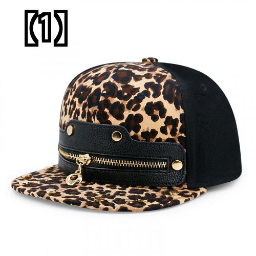帽子 ヒョウ柄 おしゃれ カジュアル ファッショナブル 個性 快適 メンズ ヒップホップ 野球帽 レディース ジッパー レザー