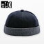 メンズ メロン ハット つばなしキャップ 帽子 ファッション 韓国 スキン レディース ノーブリム ヒップホップ レトロ ブラック レッド ネイビー
