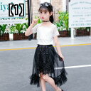 キッズ ファッション ドレス プリンセス 子供用 夏 女の子 半袖 ミニ ロング レース スカート ホワイト ブラック ピンク イエロー