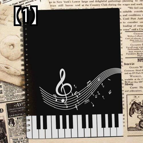 スコアブック 音楽書 楽譜 ホルダー 音楽 クリップ 反射防止 ピアノ ブック 多層 フォルダー ページ コーラス ブラック ホワイト