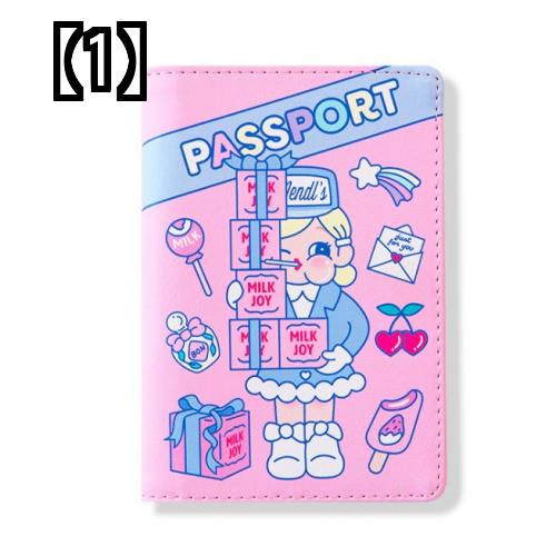 パスポート ホルダー カバー パスポートケース バッグ 旅行 収納 かわいい 韓国 多機能 ドキュメント 防水 保護 ピンク 青