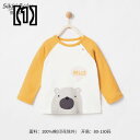 キッズ ファッション 長袖 トップス 2022年 春 秋 男の子 女の子 赤ちゃん 子供用 シャツ 薄手 コットン クマ ウサギ イエロー レッド ブラック