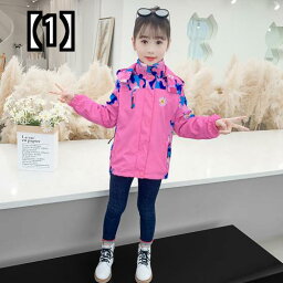 ウィンドブレーカー キッズ 子供服 ジャケット ガールズ 女の子 秋冬 裏起毛 防風 カモフラ 迷彩 ピンク パープル バイオレッド