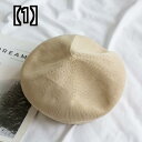 帽子 ベレー帽 レディース レトロ 夏 ファッション 通気性 芸術 韓国 無地 ウール ベージュ ピンク グレー ブラック