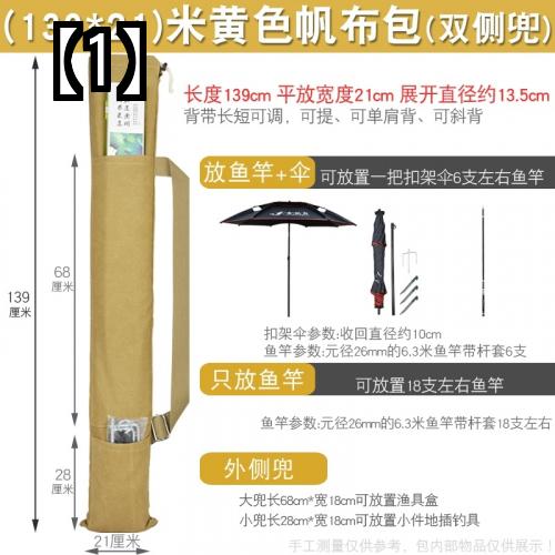 ロッド ケース 釣り竿 バッグ 傘袋 軽量 キャンバス 釣り道具 雑貨 収納 　2022 新しい バッグ