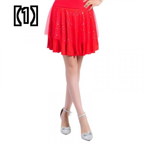 ダンス スカート 社交ダンス 大人 衣装 スクエアダンス ゴースト ステップ チャチャ ラテン ダンス ソーシャル ショート スイング