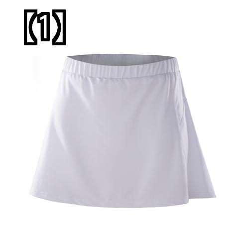 バドミントン ウェア スポーツ ユニフォーム レディース 夏 キュロット スカート 速乾 ランニング パンツ ワンピース ホワイト ブルー ブラック