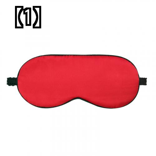 アイマスク 安眠 シルク 両面 無地 マルチカラー 睡眠 サポート 通気性 シェーディング 調整可能 赤 白 青