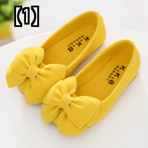 キッズシューズ 子供靴 女の子 フォーマル 発表会 結婚式 入学式 小学生 リボン イエロー ピンク ローズレッド