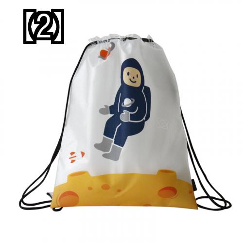 ナップサック スポーツ 巾着 バッグ 韓国 アウトドア バックパック レディース メンズ 軽量 防水 ウサギ 宇宙飛行士 かわいい 子供