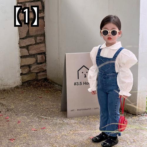 オーバーオール ベビー サロペット 子供 キッズ 韓国 2022 韓国 女の子 デニム 赤ちゃん 子供服 ジャンプスーツ ブルー