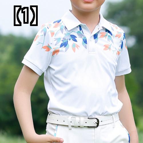 ゴルフウェア ジュニア 子供 女の子 男の子 服 ポロシャツ 半袖 シャツ アウトドア スポーツ 速乾 ホワイト パンツ ショーツ スカート