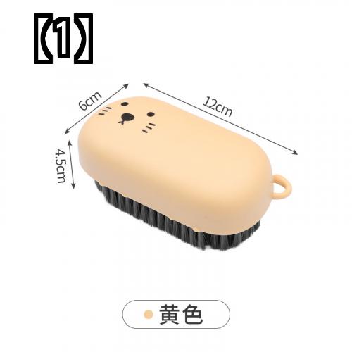 靴ブラシ 衣類 洋服ブラシ 家庭用 猫 洗濯 ブラシ ソフト 多機能 プラスチック クリーニング 靴 アーティファクト ランドリー ツール