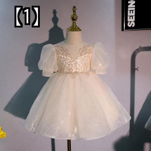 子供 ドレス キッズ 女の子 ピアノ発表会 フォーマル ワンピース プリンセス 2022 春秋 ピアノ パフォーマンス 黄色