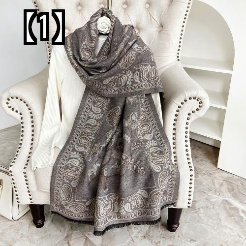 スカーフ レディース ペイズリー おしゃれ 秋冬 暖かい ファッション 空調対策 ショール 暖かい 防寒 大判