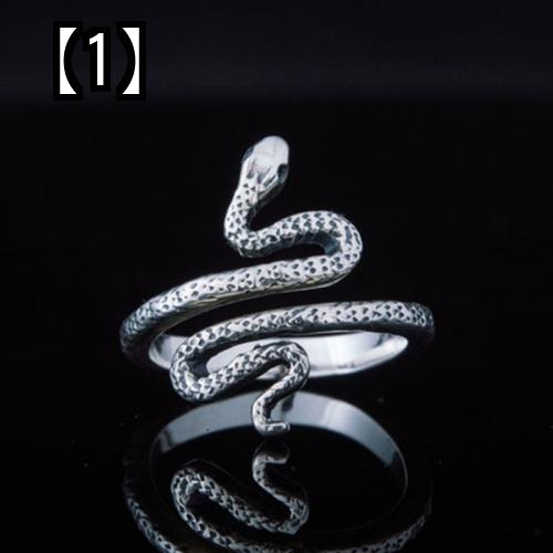 レディース リング 指輪 アクセサリー 蛇 スネーク パンク シルバー ギフト プレゼント