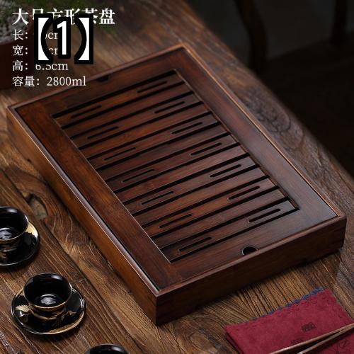 ティートレー 茶盤 トレイ 茶道具 竹製 和風 ティーテーブル 家庭用 シンプル ティーセット 2