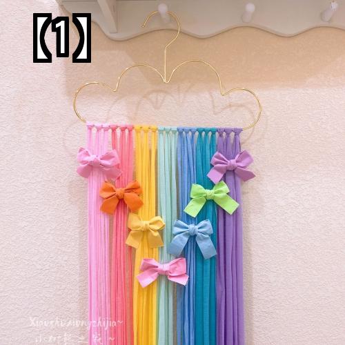 キッズ ヘアアクセサリー 収納 壁掛け 髪飾り ヘアクリップ 子供 ジュエリー かわいい ディスプレイ ラック ヘッドアクセ ベルト